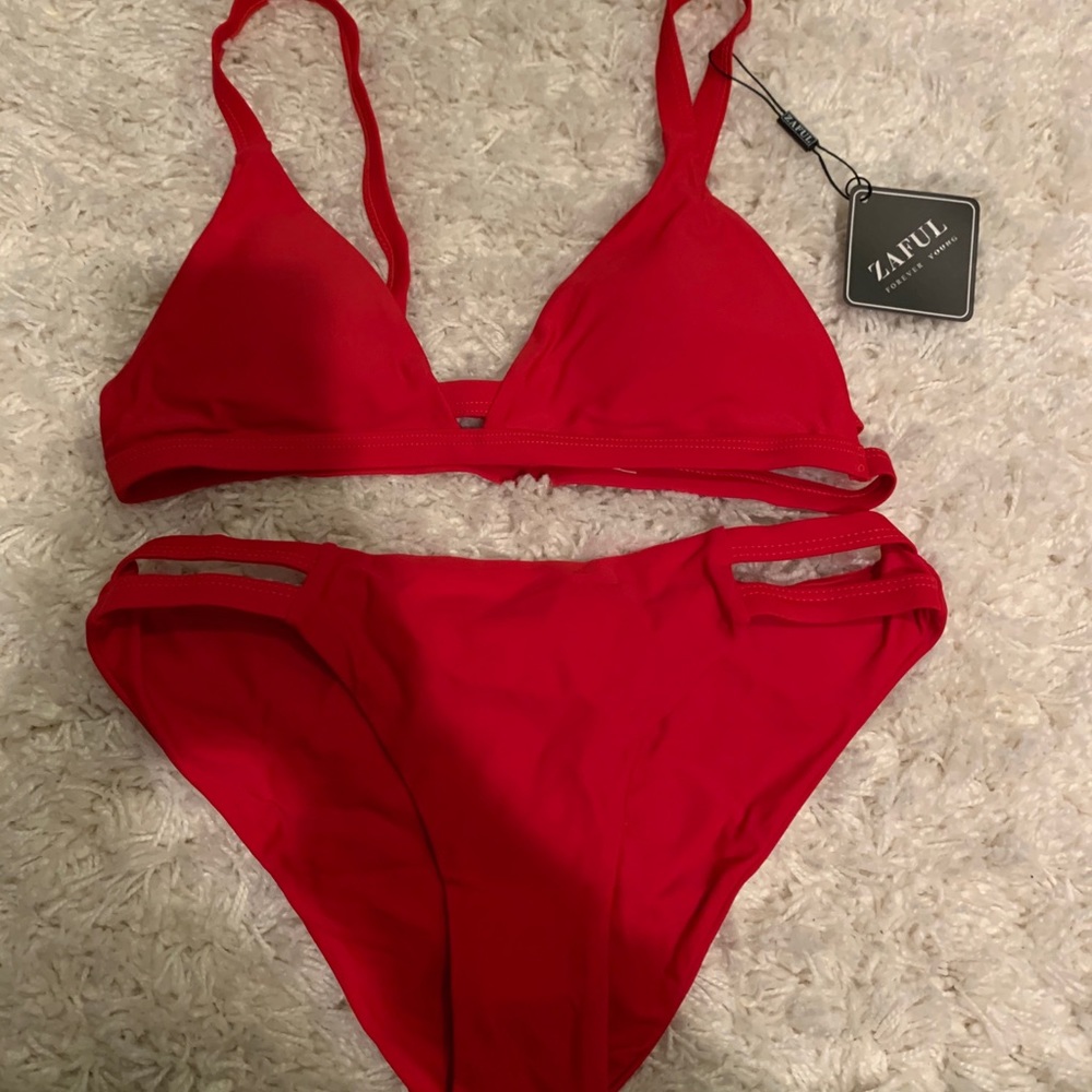 NWT RED ZAFUL BIKINI